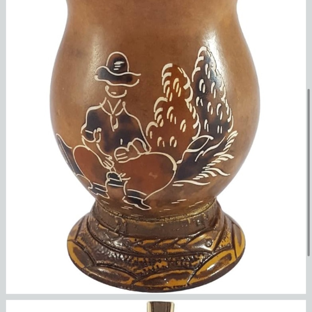 Hand-Painted Brown gourd